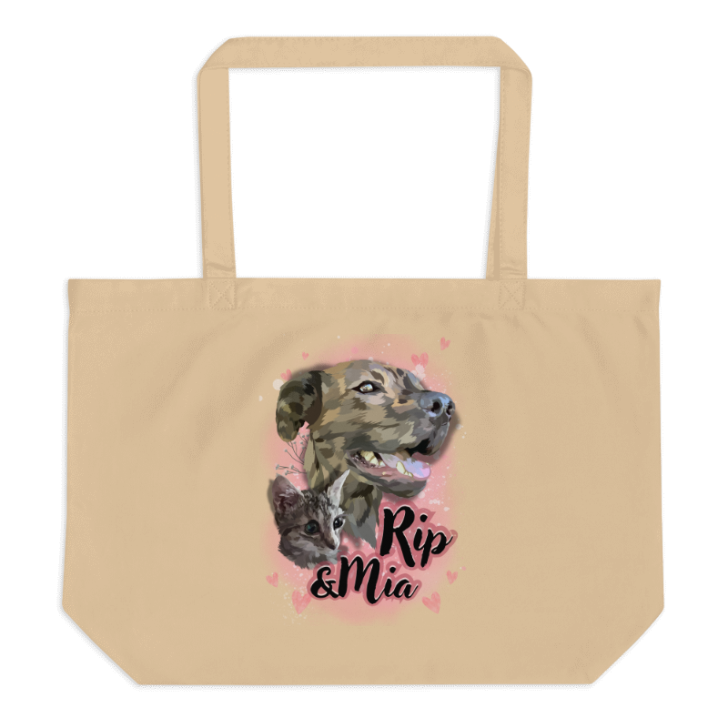 Large Personalized Tote Bag